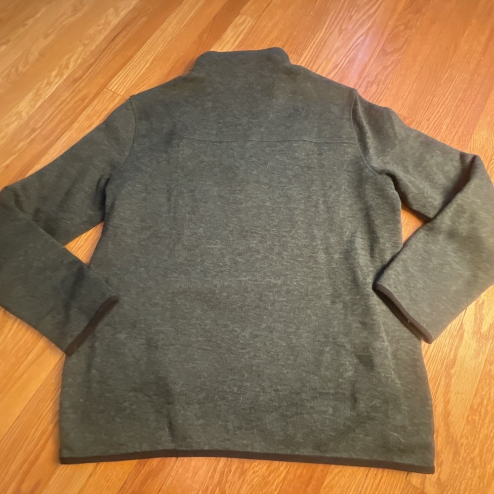Eddie Bauer Men's Large 1/4 Zip Sweater Fleece Pullover Heather Sycamore Large - Picture 8 of 9